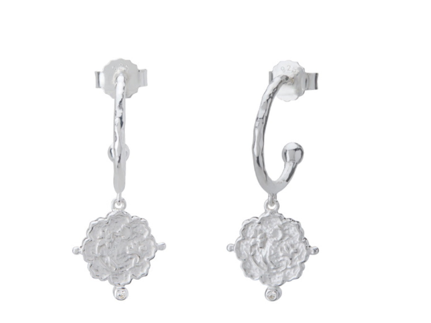 Loved Always Hoop Earrings - Sterling Silver