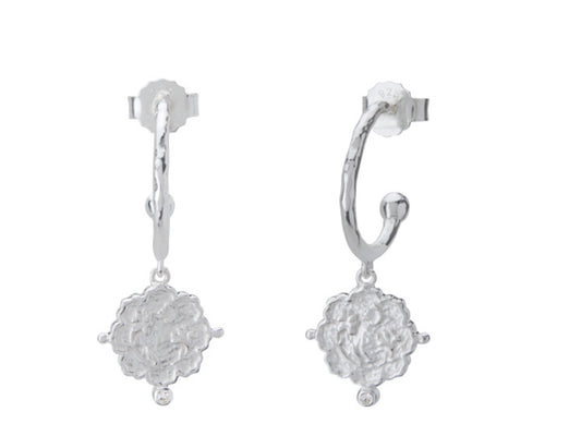 Loved Always Hoop Earrings - Sterling Silver