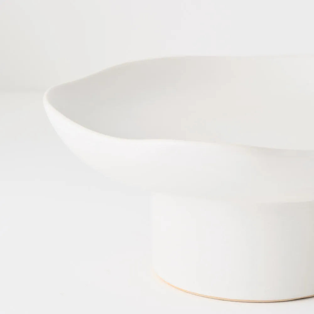 Fisko Pedestal Stand - White - 12cmhx27cmd