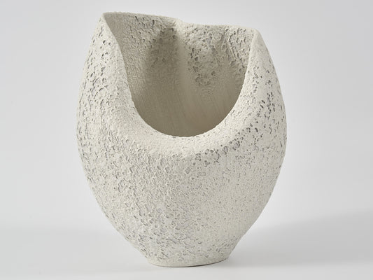 Nebula Deep Vase - Salt Crust