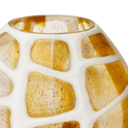 Phomelio Vase - Brown / White - Large