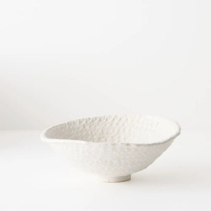 Elio Bowl - White -  10cmh x 23cmd