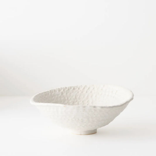 Elio Bowl - White -  10cmh x 23cmd