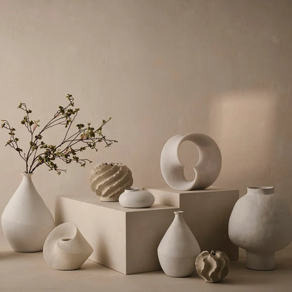 Salento Vase - 13x16cm - Limestone