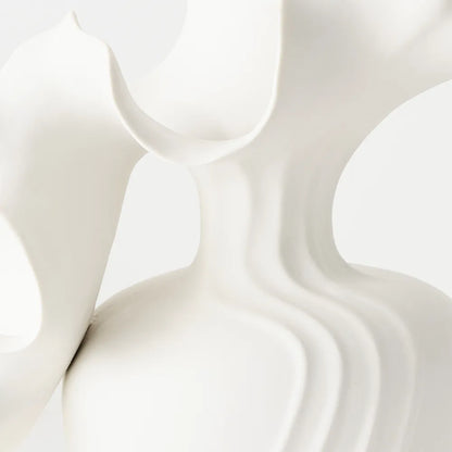 Elaria Vase - White - 24 x 28cm