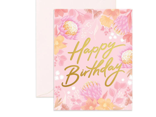 Happy Birthday Floribunda - Greeting Card
