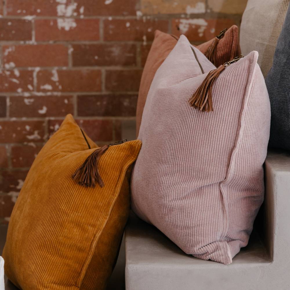 Hudson Corduroy Cushion - Soft Musk - 50 x 50 cm