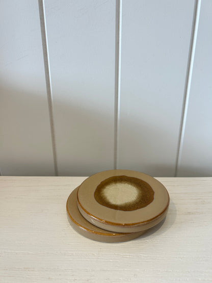 Organic Ceramic Coaster Nude Set of 2