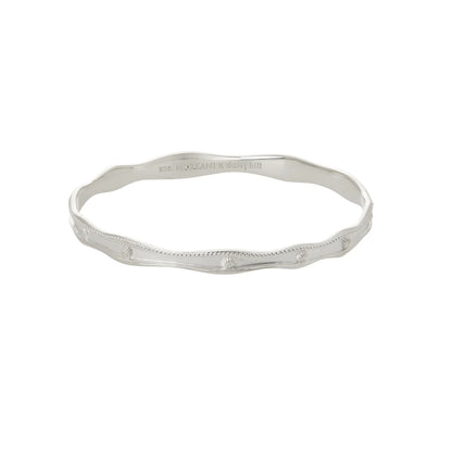 Ocean Dreamer Wave Bracelet In Sterling Silver