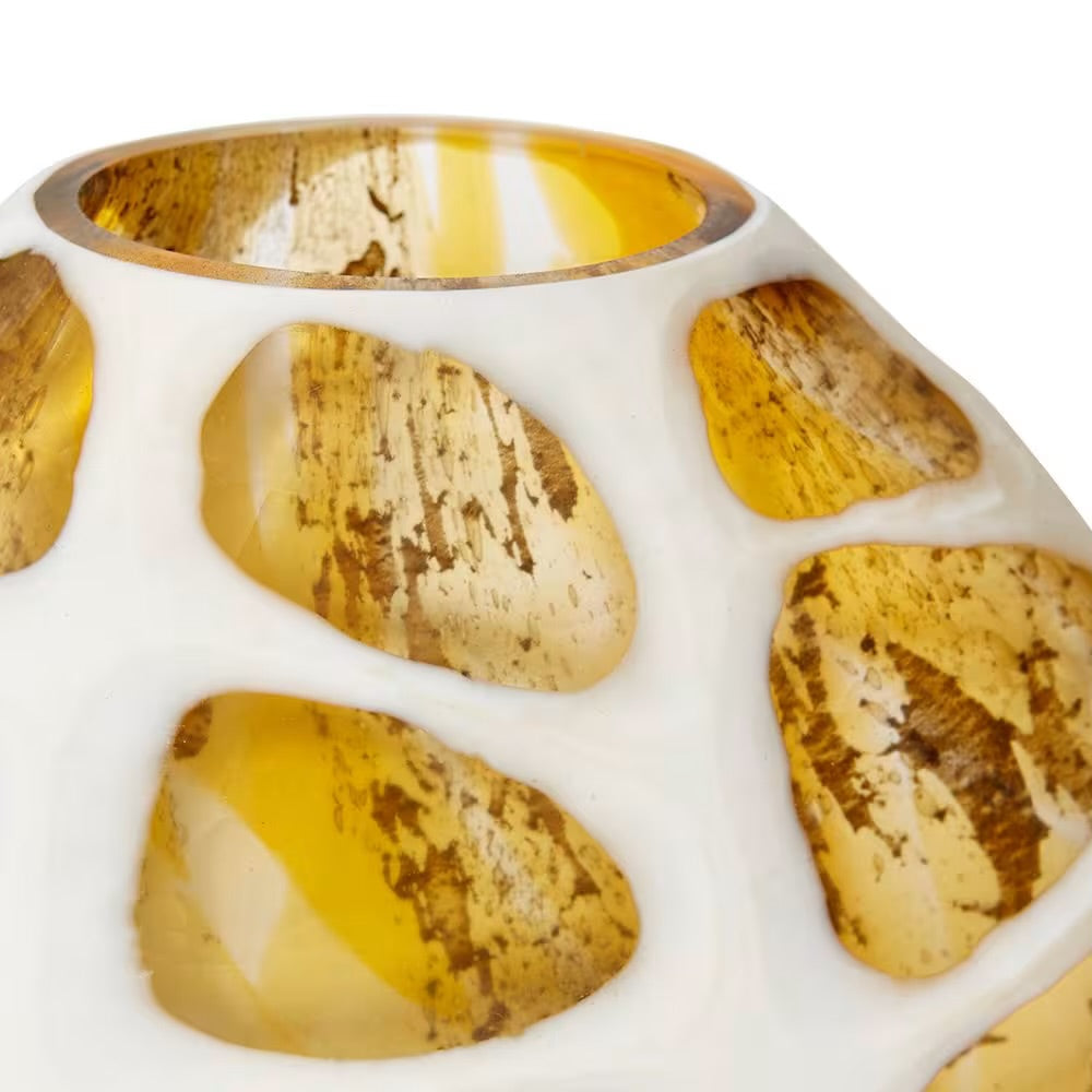 Phomelio Vase - Brown / White