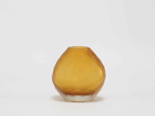 Calista Vase - Amber - Small