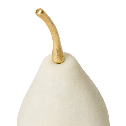 Kawzi Pear - White/Gold - 11 x 11 x21 cm