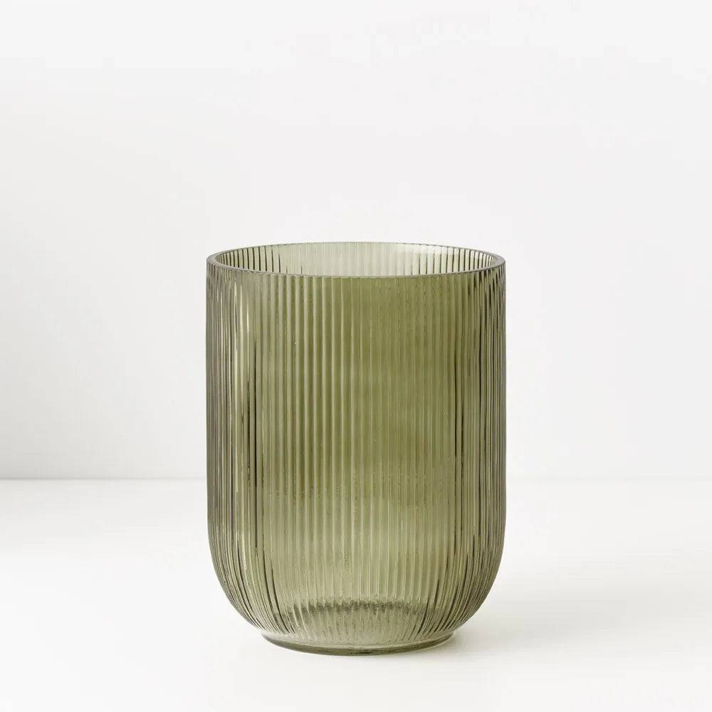 Ripple Vase - Olive - 21x16cm