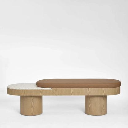 Beta Bench - Light Oak & Terazzo