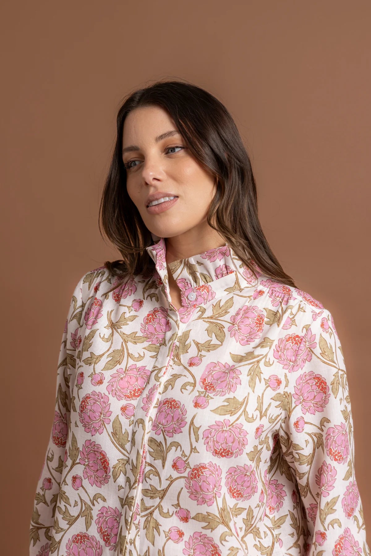 Amara Shirt - Pink Floral