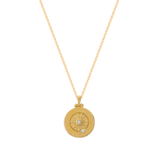 Cosmic Love Necklace - 18KT yellow Gold Plate