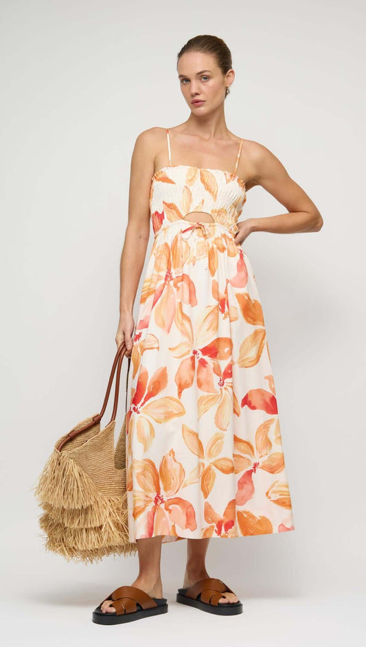 Solana Shirred Mini Dress