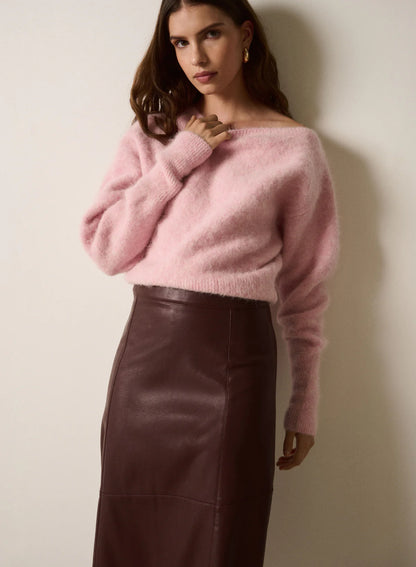 Whisper Off Shoulder Knit - Floss