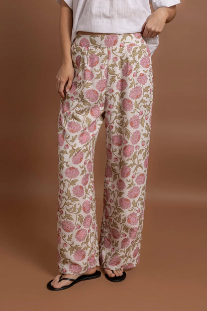 Brynn Pant - Pink Floral