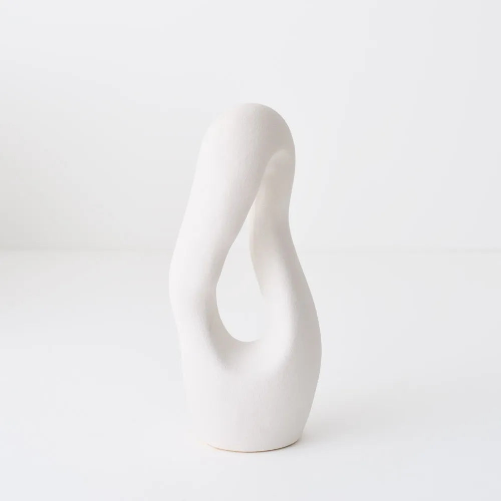 Fausia Object - White - 12 x 8 x 28cm