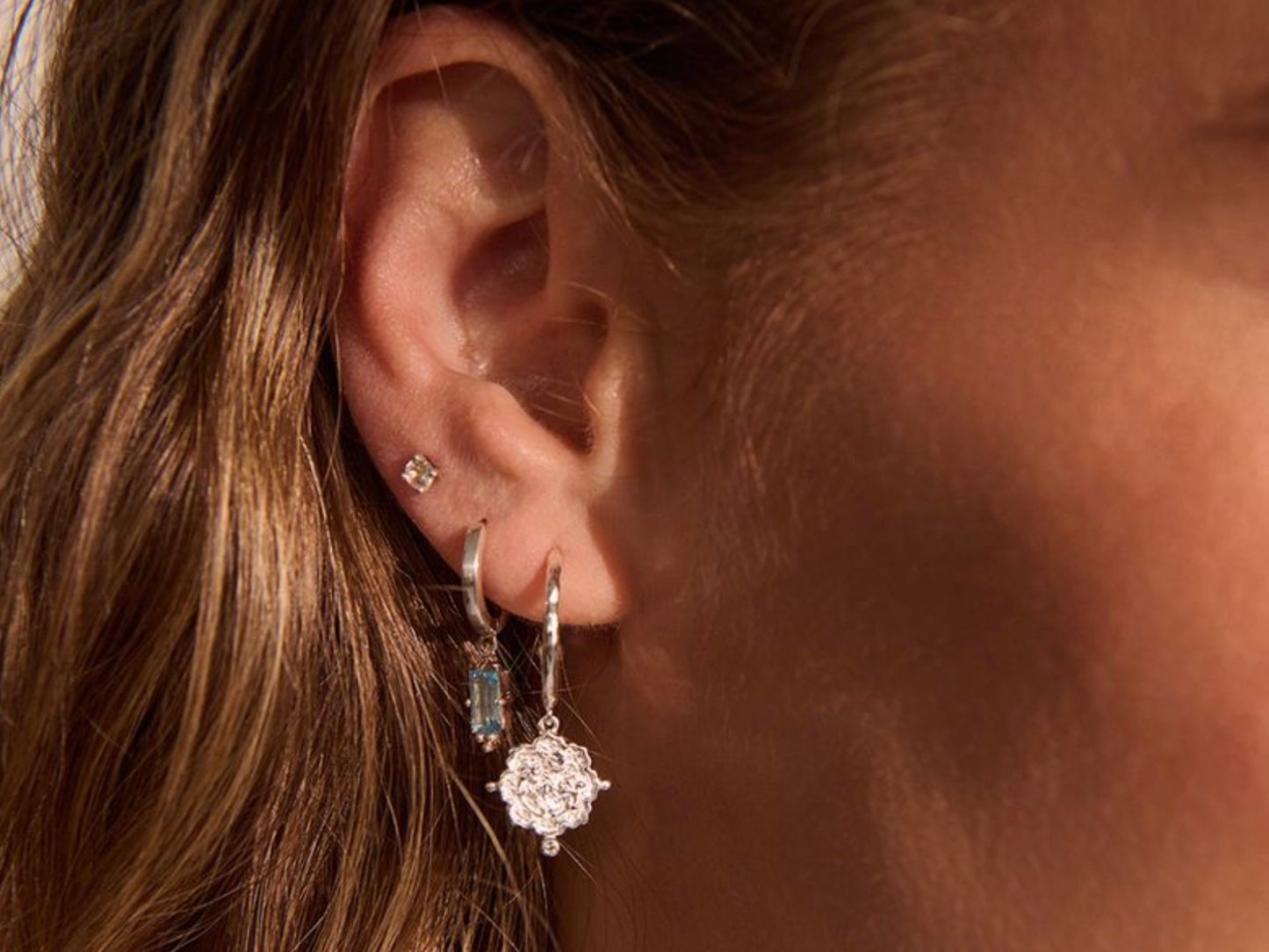 Loved Always Hoop Earrings - Sterling Silver