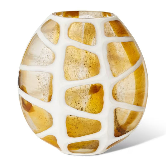 Phomelio Vase - Brown / White - Large