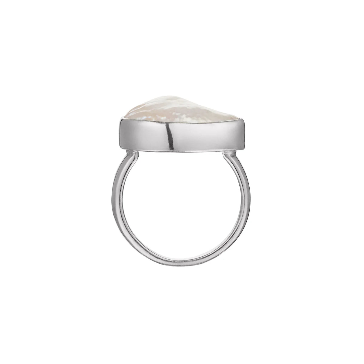 Of the Sea Baroque Pearl Ring in Sterling Silver