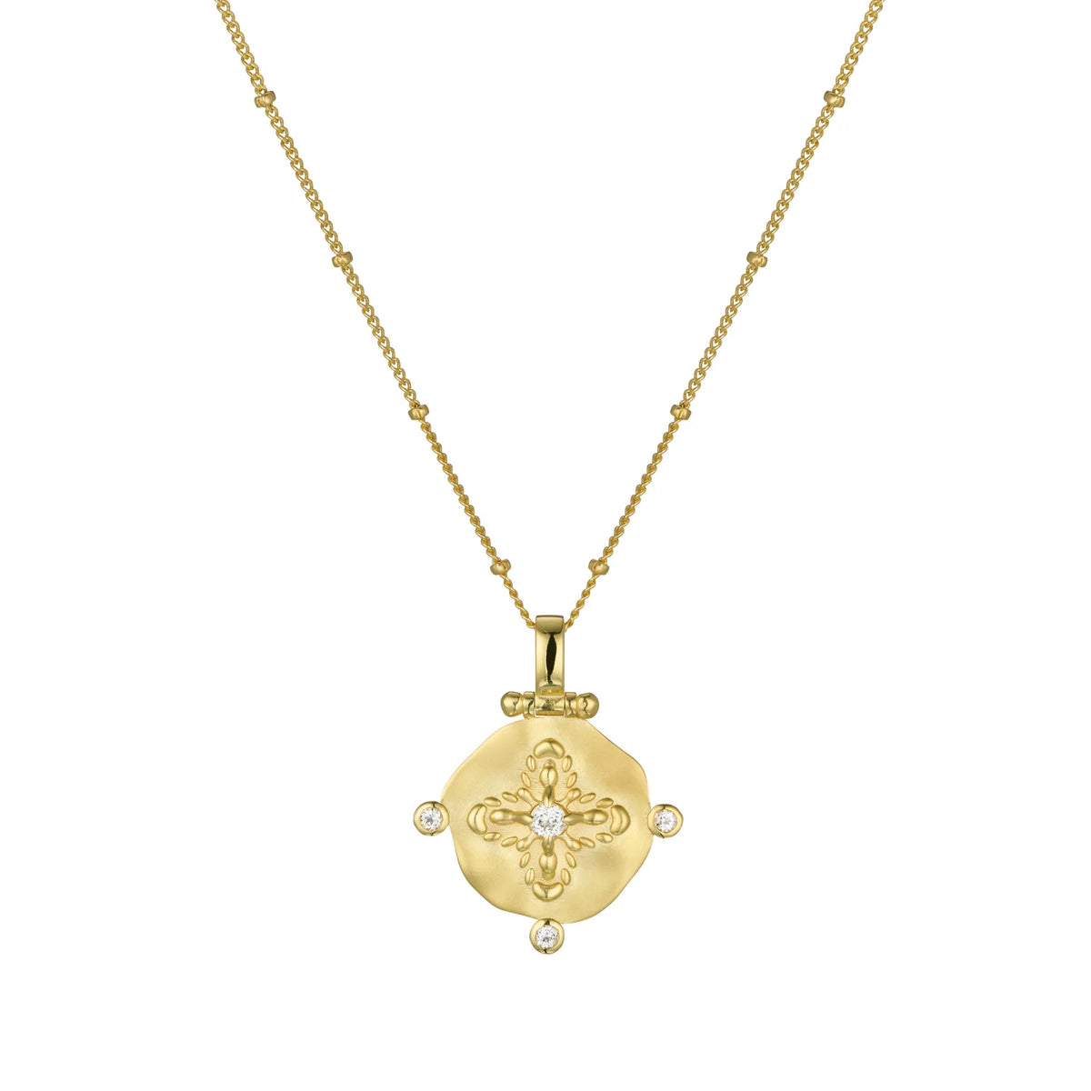 Sahara Large Pendant Necklace - Yellow Gold