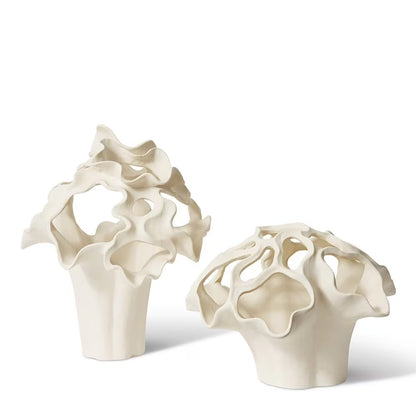 Flora Vessel - Ivory - 42 x 42 x 31 cm