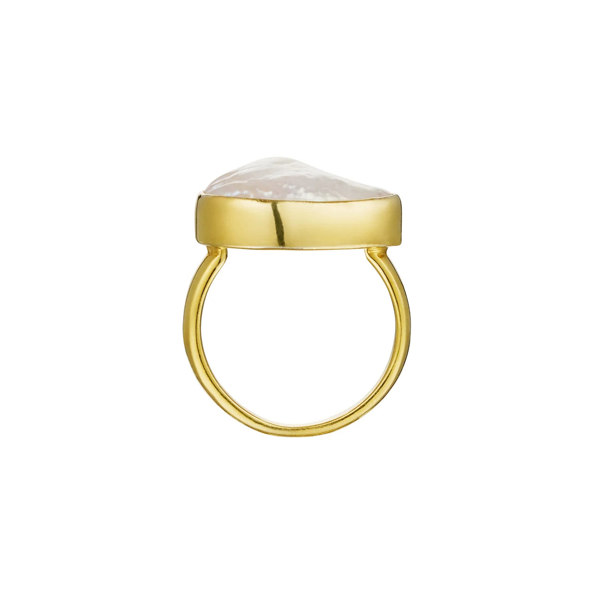 Of the Sea Baroque Pearl ring in 18KT Yellow Gold Plate