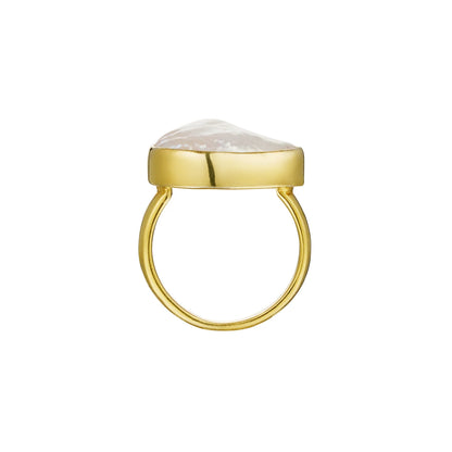 Of the Sea Baroque Pearl ring in 18KT Yellow Gold Plate