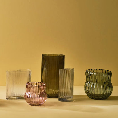 Ripple Vase - Olive - 30x16 cm