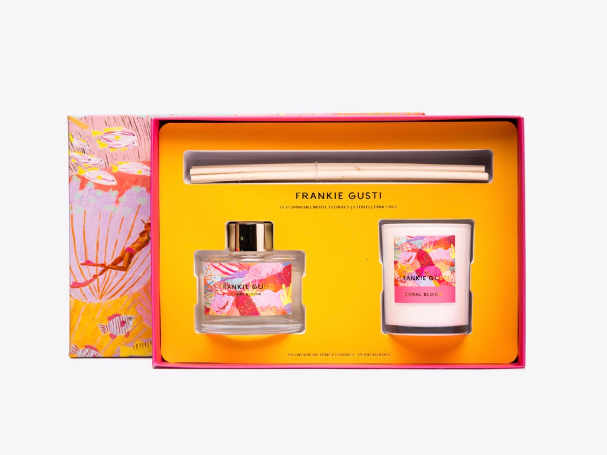 Franki Gusti Holiday Series Duo  - Coral Bloom  - Janey Forbes