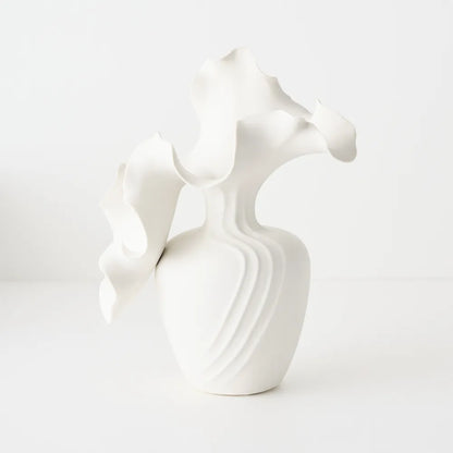 Elaria Vase - White - 24 x 28cm