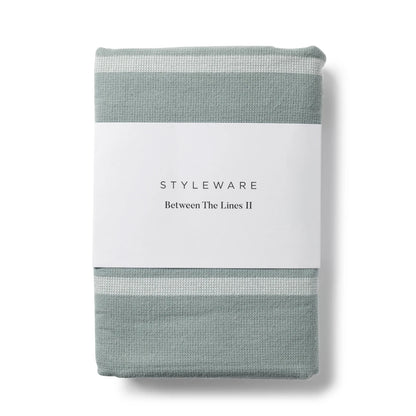Between the Lines Tea Towel ll - Green Tea