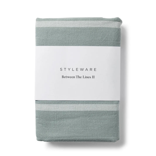 Between the Lines Tea Towel ll - Green Tea