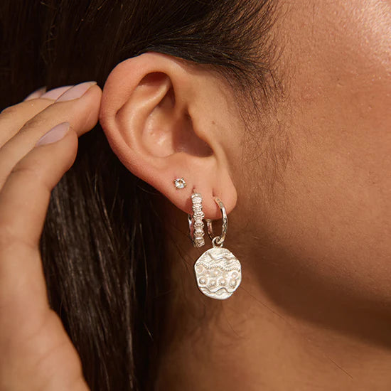 Ocean Dreamer Hoop Earrings - Sterling Silver