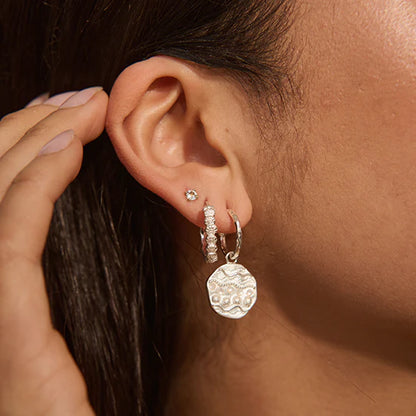 Ocean Dreamer Hoop Earrings - Sterling Silver