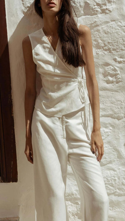 Nyla Wrap Top