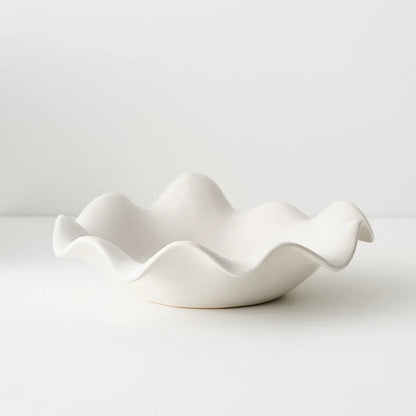 Avola Bowl - White - 28 x 28 x 9 cm