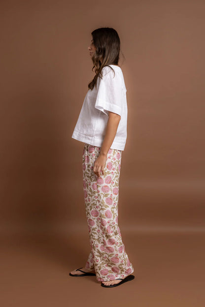 Brynn Pant - Pink Floral