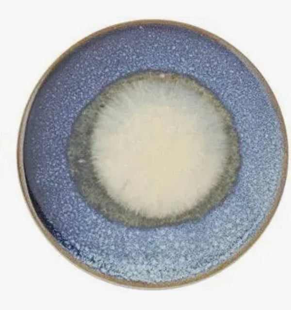 Organic Ceramic Coaster Deep Blue Set of 2
