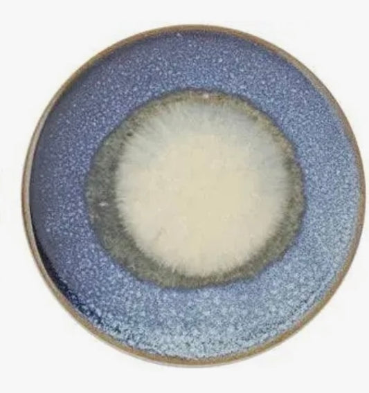 Organic Ceramic Coaster Deep Blue Set of 2