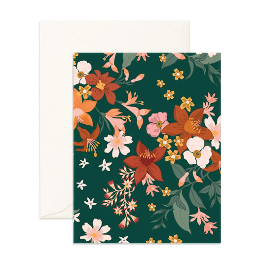 Bohemia Forest Florals  - Greeting Card