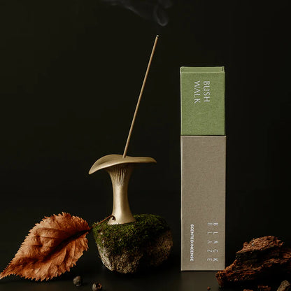 Mushroom Incense Burner - Gold