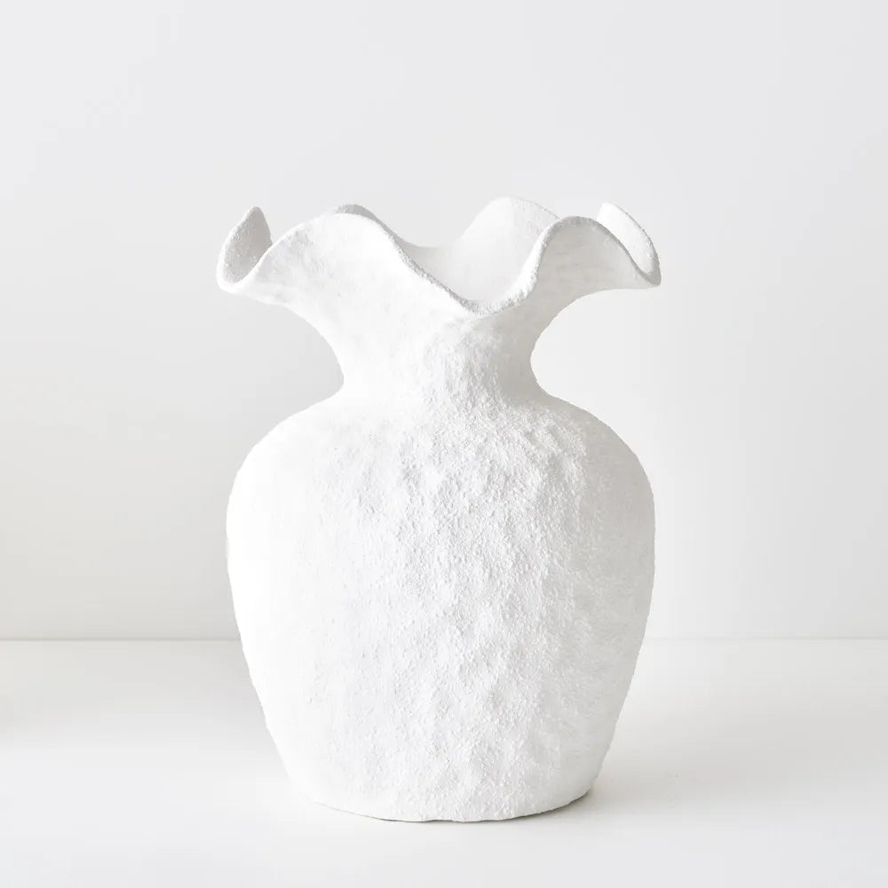 Vase Namoli - White - 30cmhx23cmd