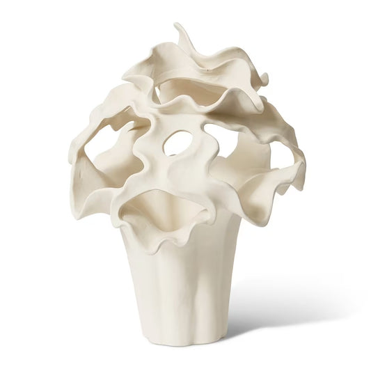 Flora Vessel - Ivory - 40 x 37 x 49 cm