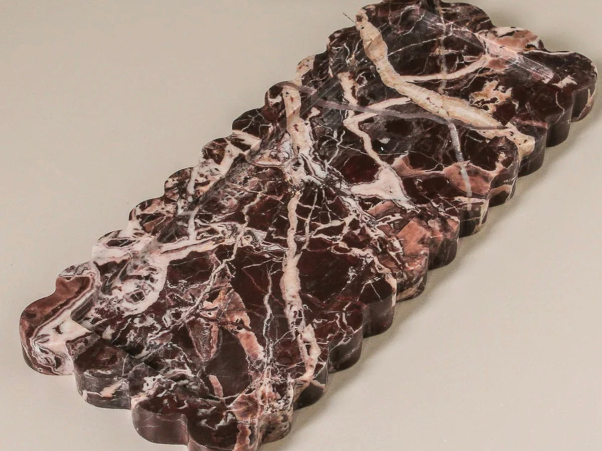 Juliette Tray - Cherry Marble