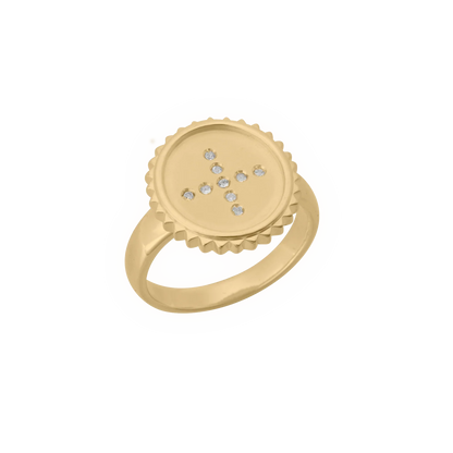 Halcyon Ring - 18 KT Yellow Gold Plate