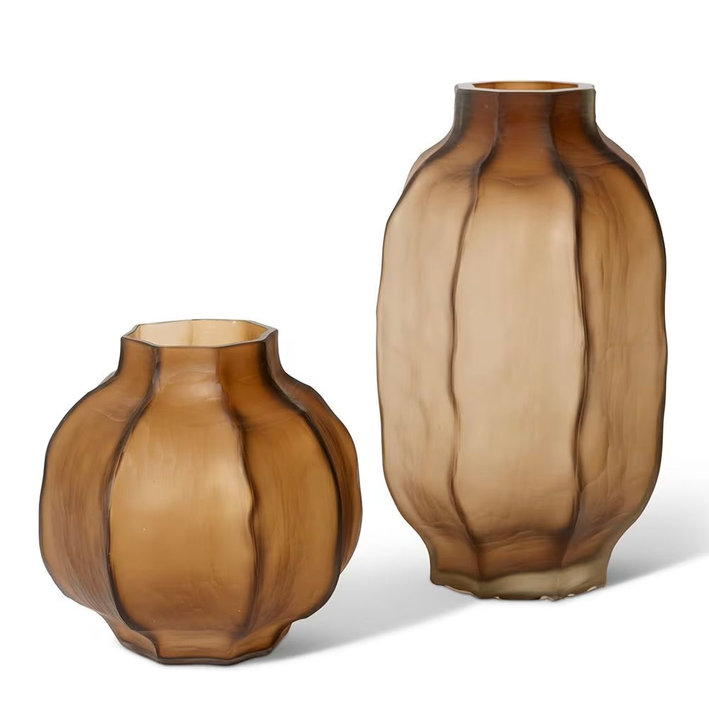 Rotimi Round Vase - Brown - 28 x 28 x 28 cm